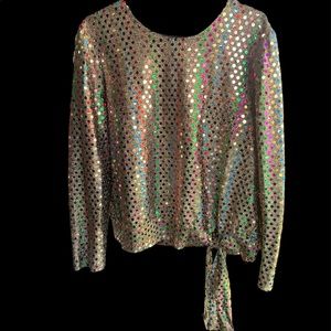 Vintage “Another Thyme” Sequence Blouse